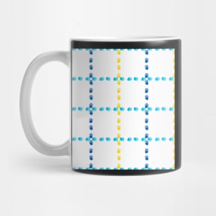 Paw Print Plaid Mug